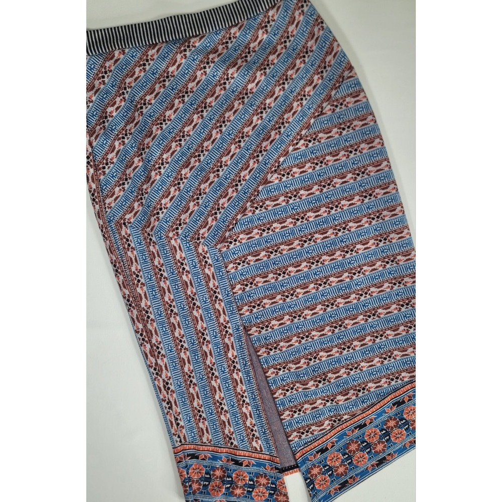 Anthropologie Akemi + Kin Asymmetrical Tribal Print Midi Skirt Size Medium